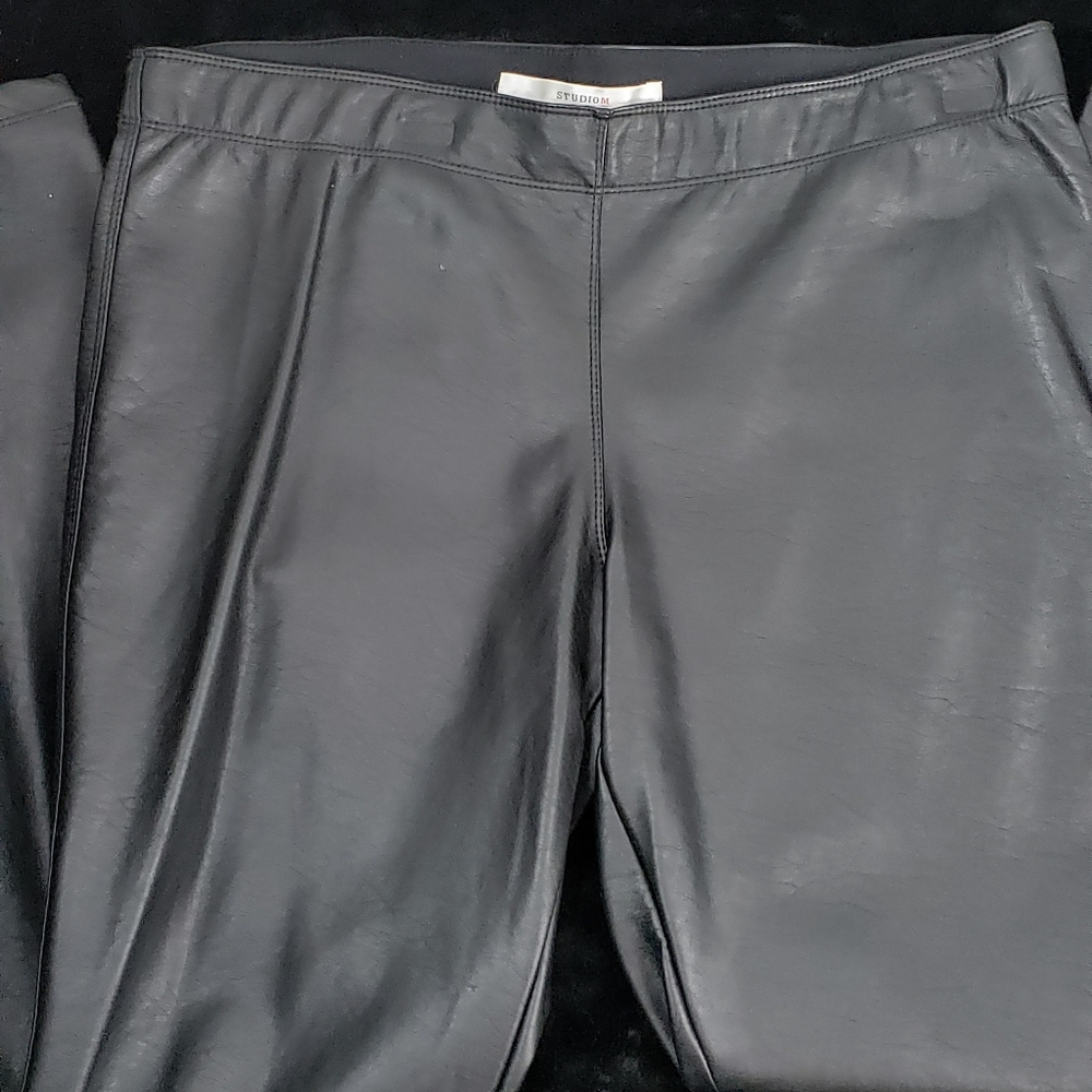 Studio M- Faux Leather Pants